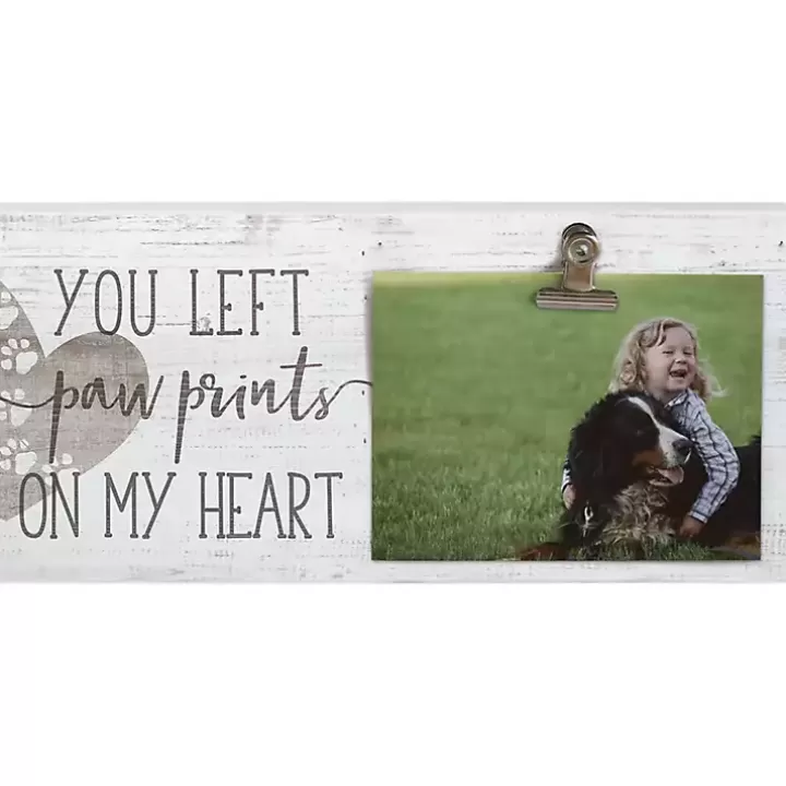 Outlet Paw Prints on My Heart Clip Picture Frame Wall Quotes & Signs