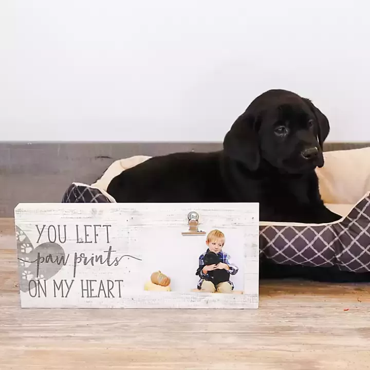 Outlet Paw Prints on My Heart Clip Picture Frame Wall Quotes & Signs