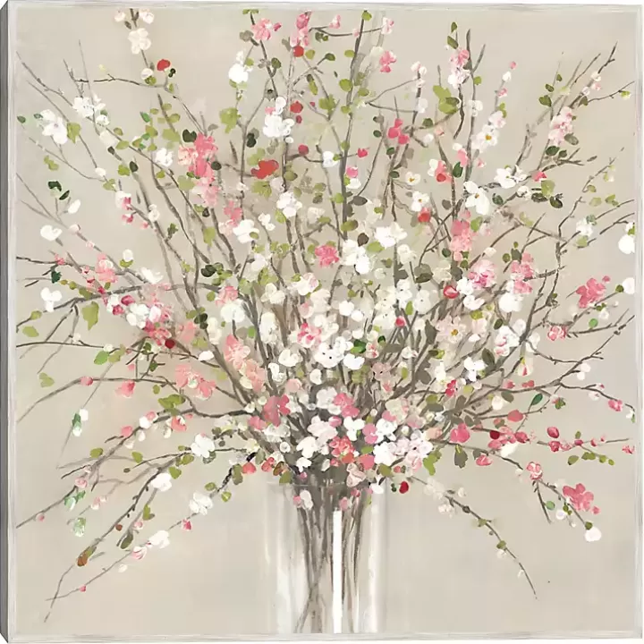 Outlet Peach Blossom Framed Canvas Art Print Canvas Art