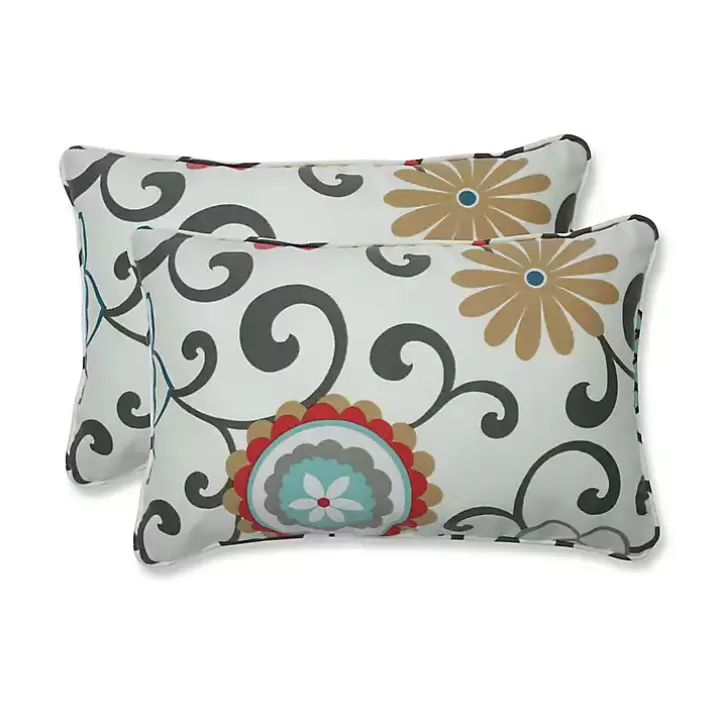 Outlet Peachtini Pom Pom Play Accent Pillows, Set of 2 Outdoor Cushions & Pillows