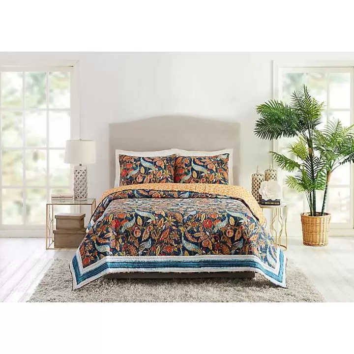 Cheap Peacock Garden Full/Queen 3-pc. Quilt Set Quilts