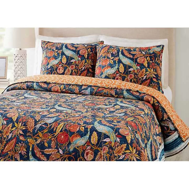 Cheap Peacock Garden Full/Queen 3-pc. Quilt Set Quilts