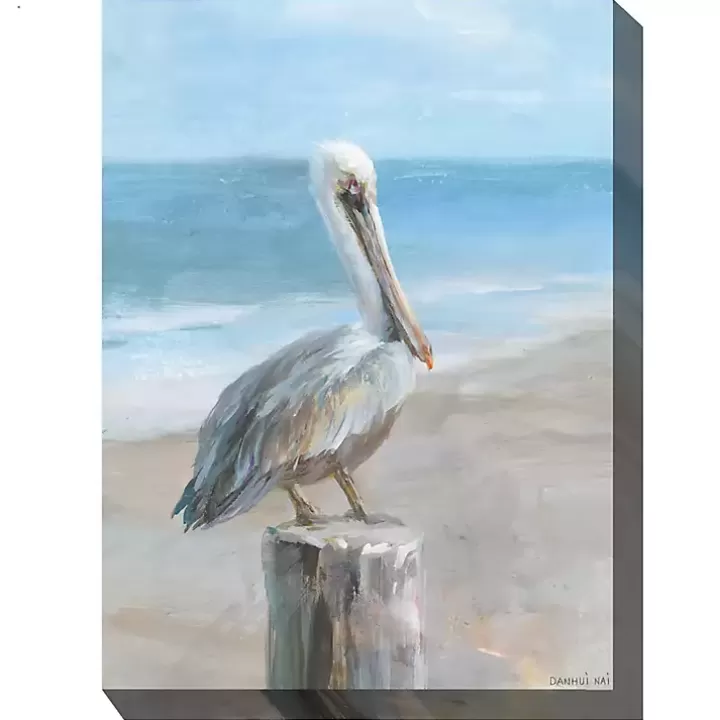 Outlet Pelican Portrait Outdoor Canvas Art Print Outdoor Wall Decor