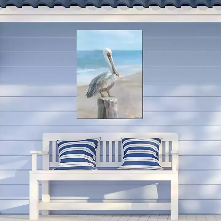 Outlet Pelican Portrait Outdoor Canvas Art Print Outdoor Wall Decor