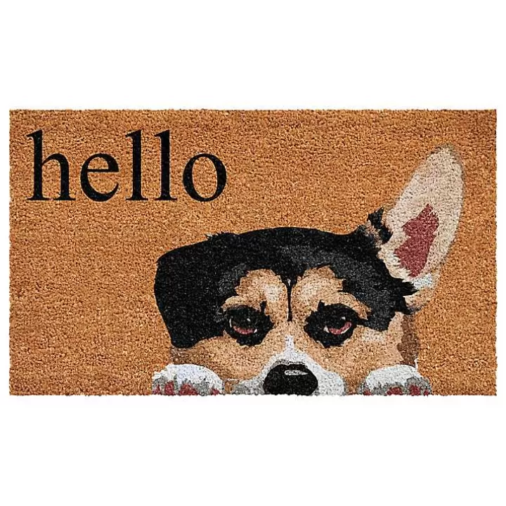 Online Pembroke Welsh Corgi Hello Doormat Doormats