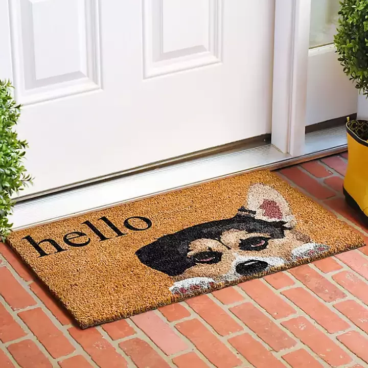 Online Pembroke Welsh Corgi Hello Doormat Doormats