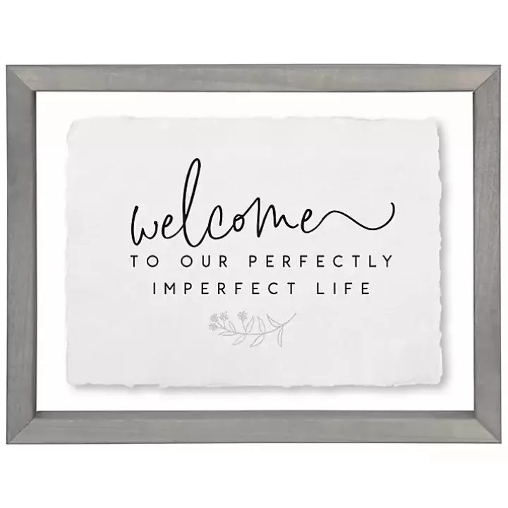 Sale Perfectly Imperfect Life Wall Plaque Wall Quotes & Signs