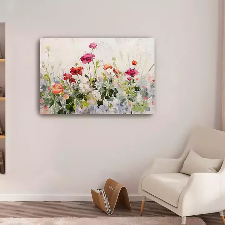 Discount Persian Buttercups Canvas Art Print, 36x24 in. Canvas Art