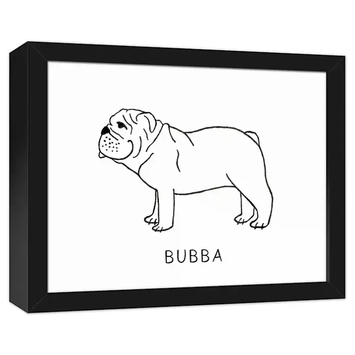 Store Personalized Bulldog Framed Wall Plaque Wall Quotes & Signs