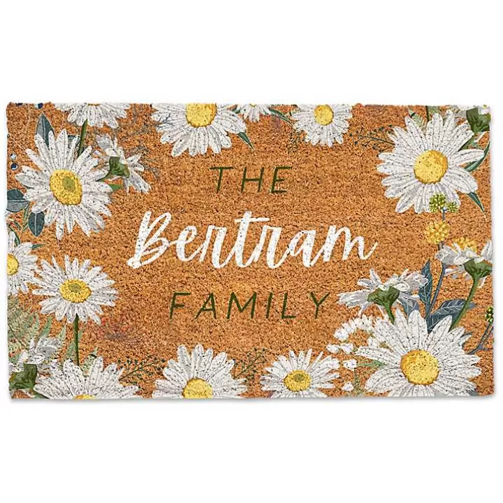 Outlet Personalized Daisy Chain Coir Doormat Doormats