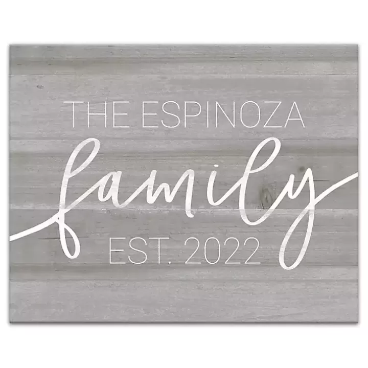 New Personalized Family Dated Canvas Wall Art Canvas Art