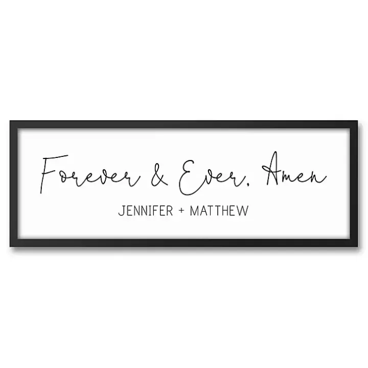 Best Sale Personalized Forever and Ever Canvas Wall Plaque Wall Quotes & Signs