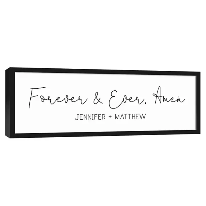 Best Sale Personalized Forever and Ever Canvas Wall Plaque Wall Quotes & Signs