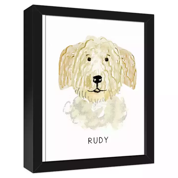 Best Personalized Golden Doodle Canvas Wall Plaque Wall Quotes & Signs