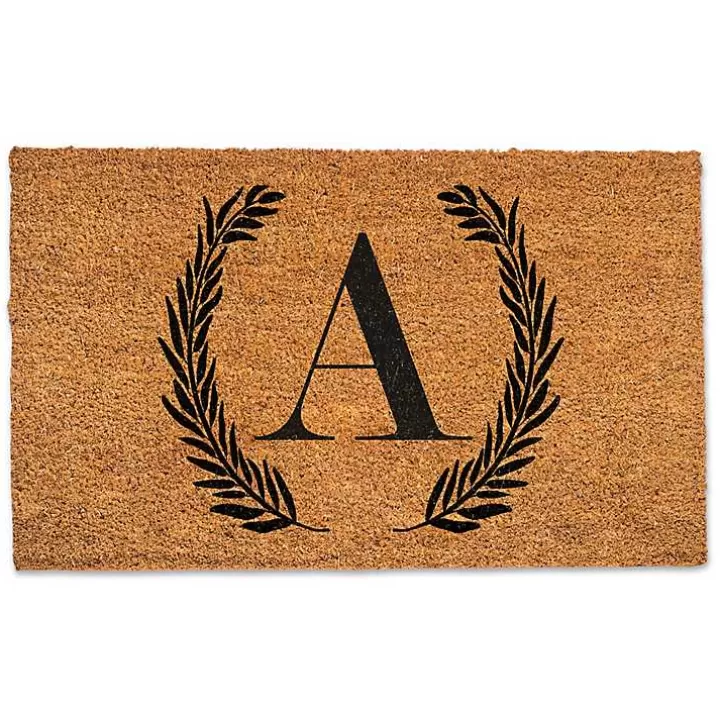 Clearance Personalized Monogram Laurel Doormat Doormats