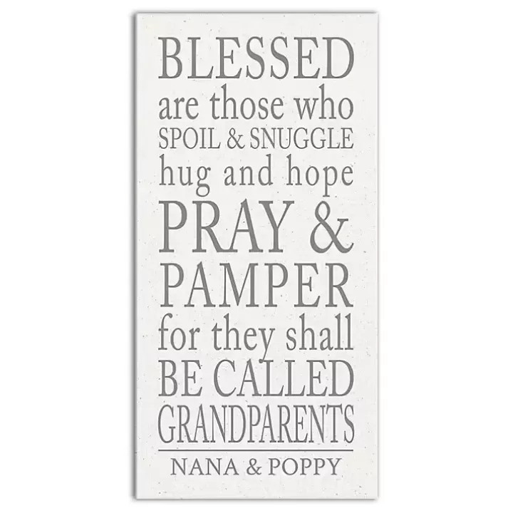 Hot Personalized Those Grandparents Canvas Wall Plaque Wall Quotes & Signs