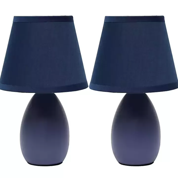 Store Petite Oblong Table Lamps, Set of 2 Table Lamps