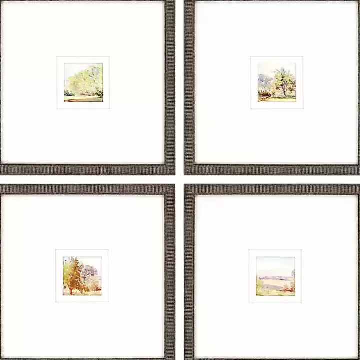 Online Petite Sunrise Giclee Gold Framed Prints, Set of 4 Framed Art