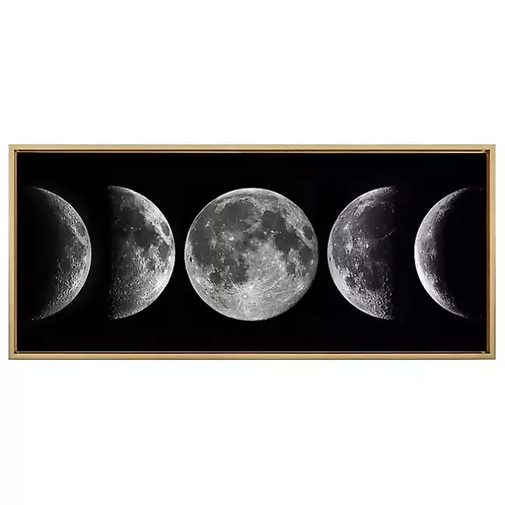 Best Sale Phases of the Moon Framed Canvas Art Print Canvas Art