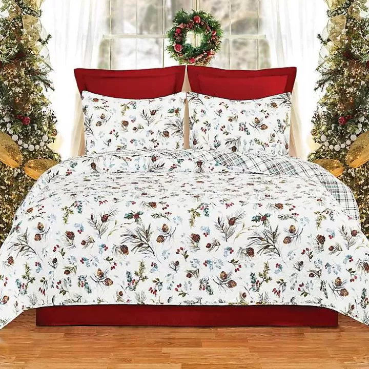 Discount Pinecone Reversible 3-pc. Full/Queen Quilt Set Quilts