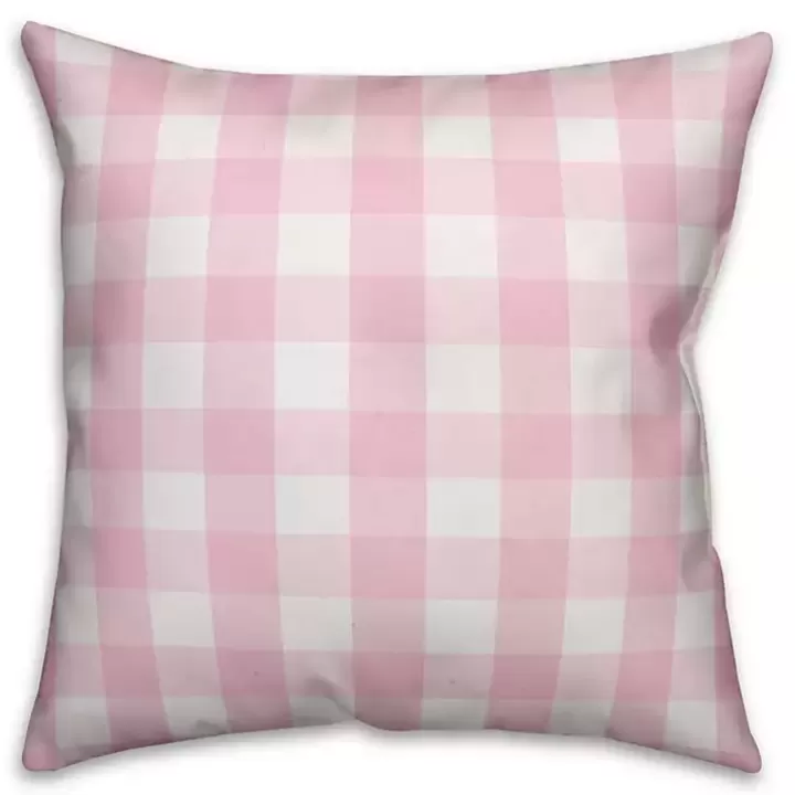 Flash Sale Pink Buffalo Check Flamingo Outdoor Pillow Outdoor Cushions & Pillows