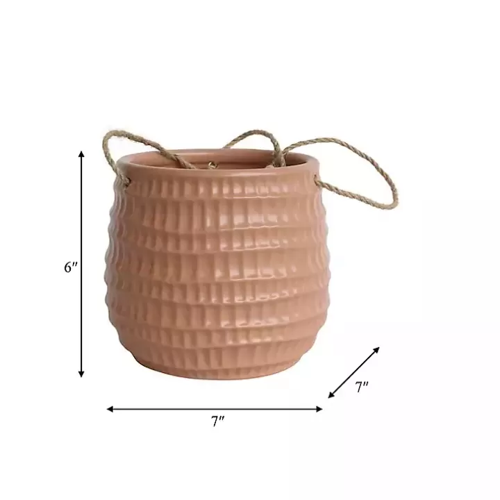 Best Dimpled Ceramic Hanging Planter Planters