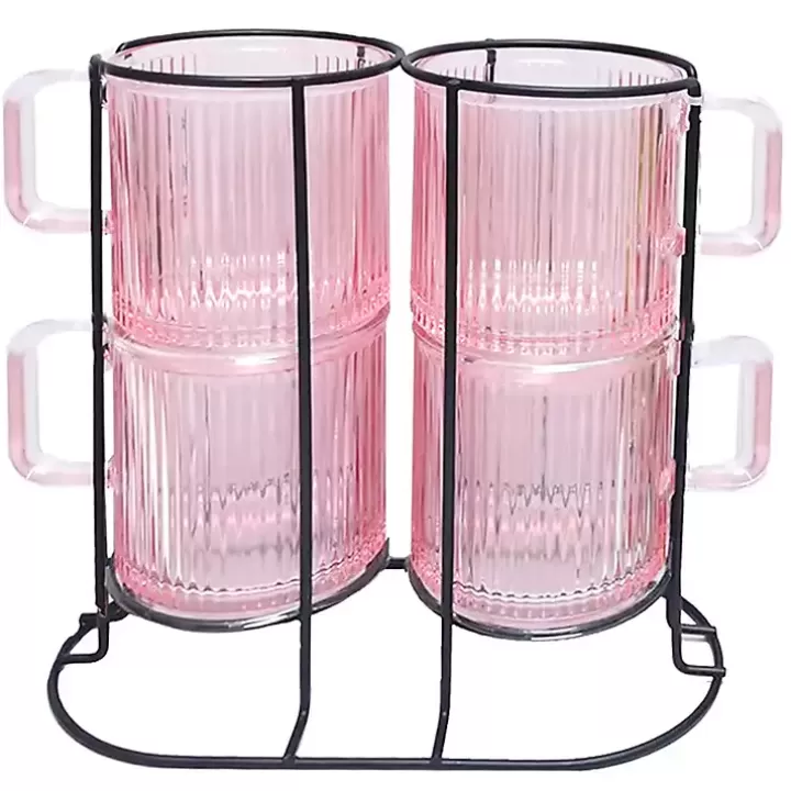 Discount Mugs with Rack 5-pc. Set Glassware & Drinkware