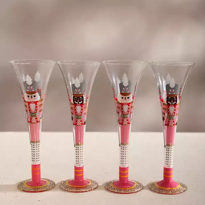 Cheap Nutcracker Flute Glasses, Set of 4 Glassware & Drinkware