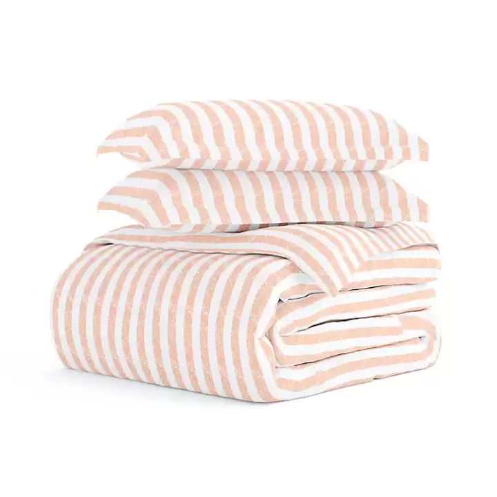 Online Pink Rugged Stripe 2-pc. Twin Duvet Cover Set Duvets