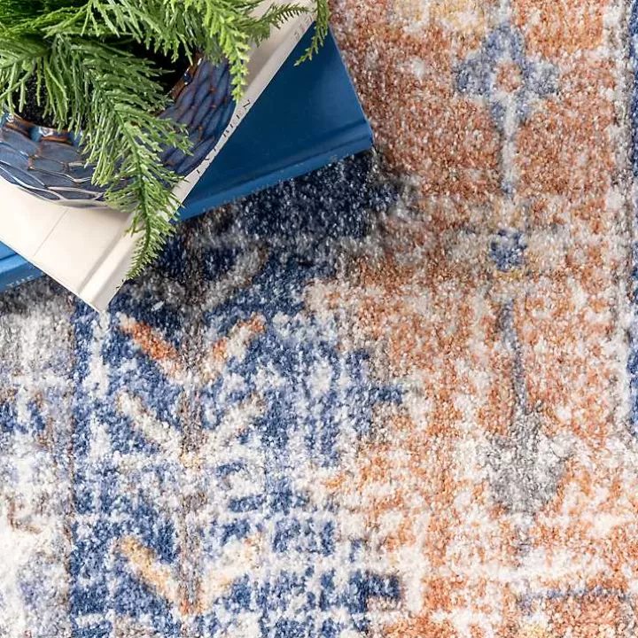 Best Sale Pink Vintage Floral Print Area Rug, 8x10 Area Rugs