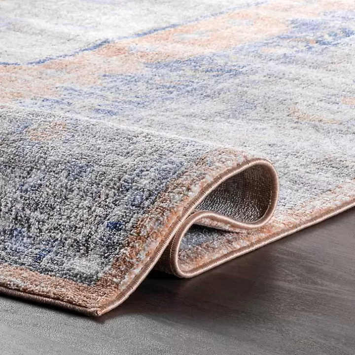 Best Sale Pink Vintage Floral Print Area Rug, 8x10 Area Rugs