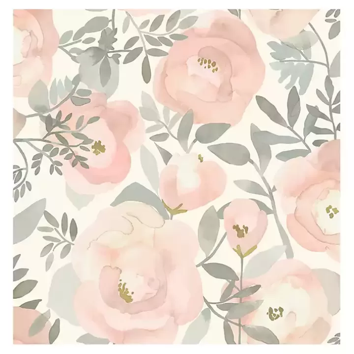 Best Watercolor Roses Peel & Stick Wallpaper Wall Murals & Wallpaper