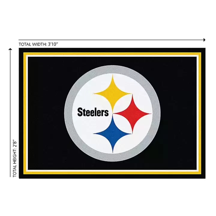 Clearance Pittsburgh Steelers Area Rug, 3x4 Area Rugs