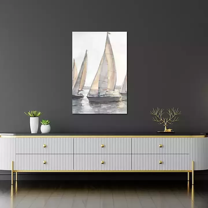 New Plein Air Sailboats Canvas Art Print Canvas Art