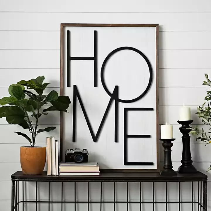 New Popped Letter Home Plaque Wall Quotes & Signs