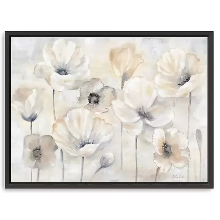 Online Poppy Garden Landscape Framed Giclee Canvas Print Canvas Art