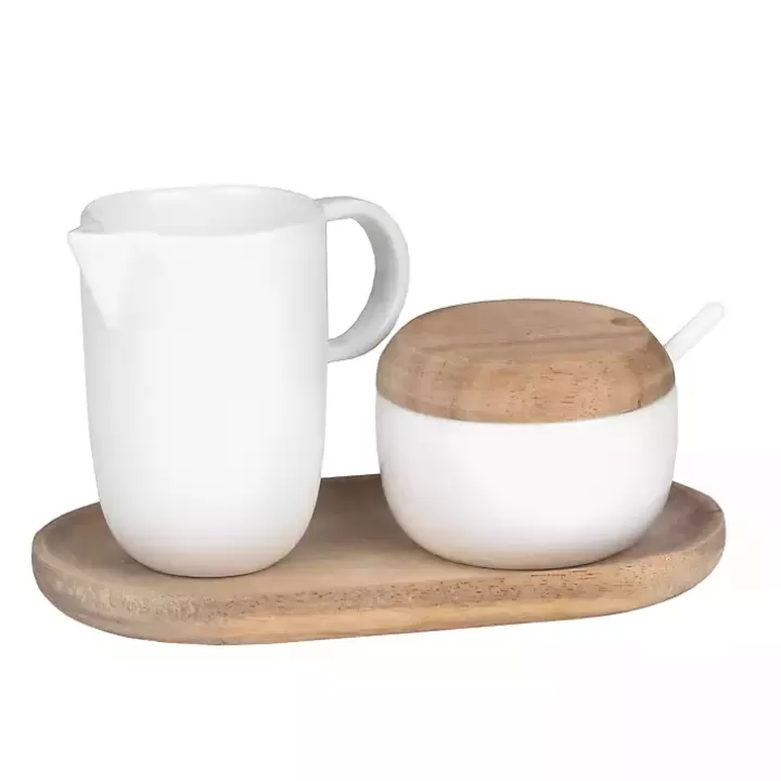 Cheap Porcelain 3-pc. Cream and Sugar Set Serving & Entertaining