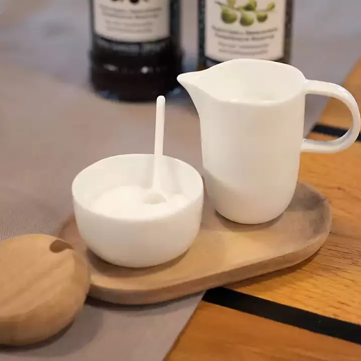 Cheap Porcelain 3-pc. Cream and Sugar Set Serving & Entertaining