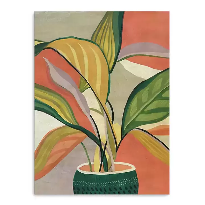 Cheap Potted Bird of Paradise Giclee Canvas Art Print Canvas Art