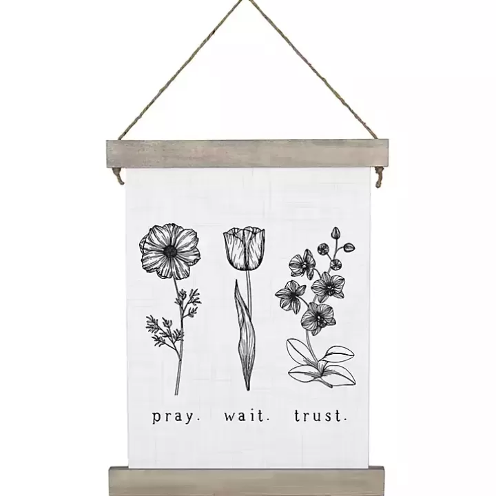 Sale Pray. Wait. Trust. Wall Plaque Wall Quotes & Signs