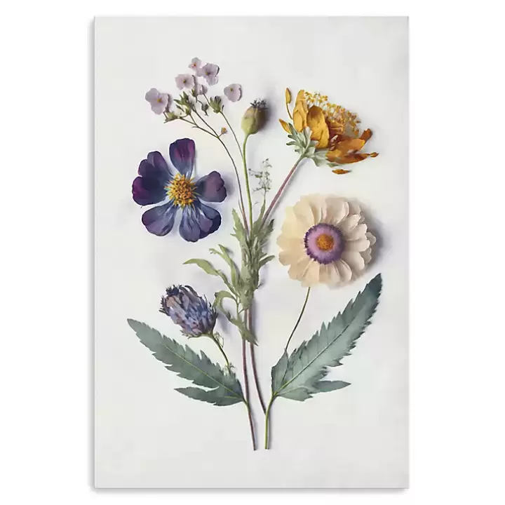 Hot Pressed Flower Memories I Canvas Art Print Canvas Art