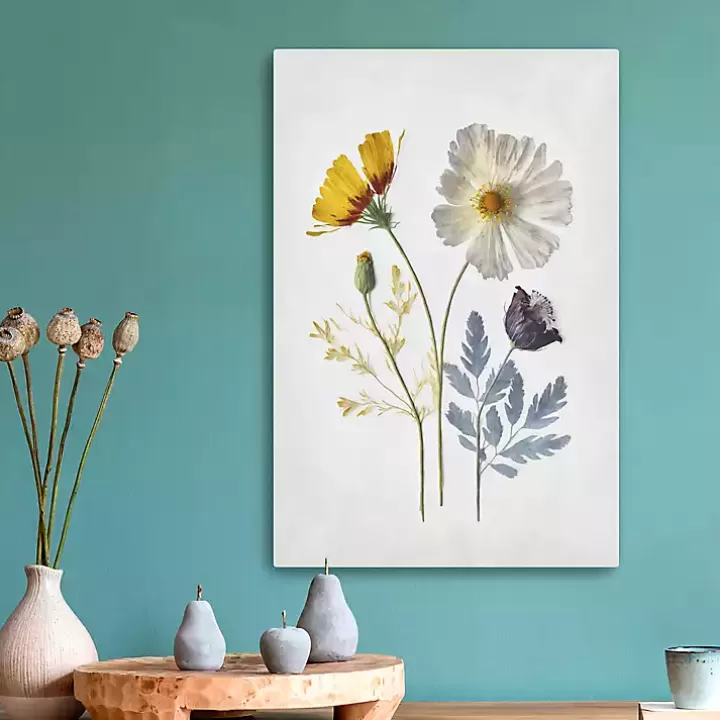 Sale Pressed Flower Memories II Canvas Art Print Canvas Art