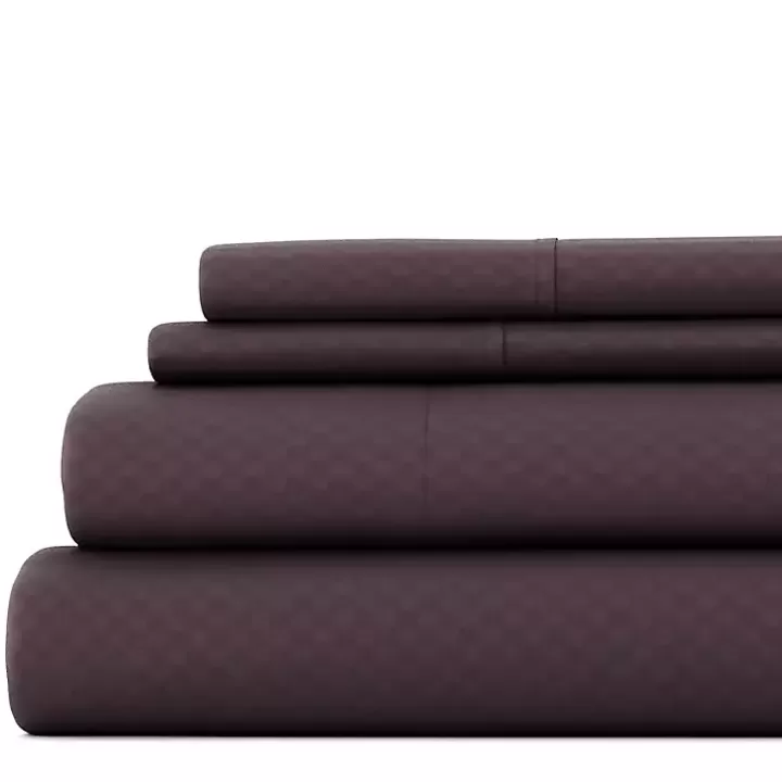 Shop Embossed Checkered 3-pc. Twin Sheet Set Bed Sheets