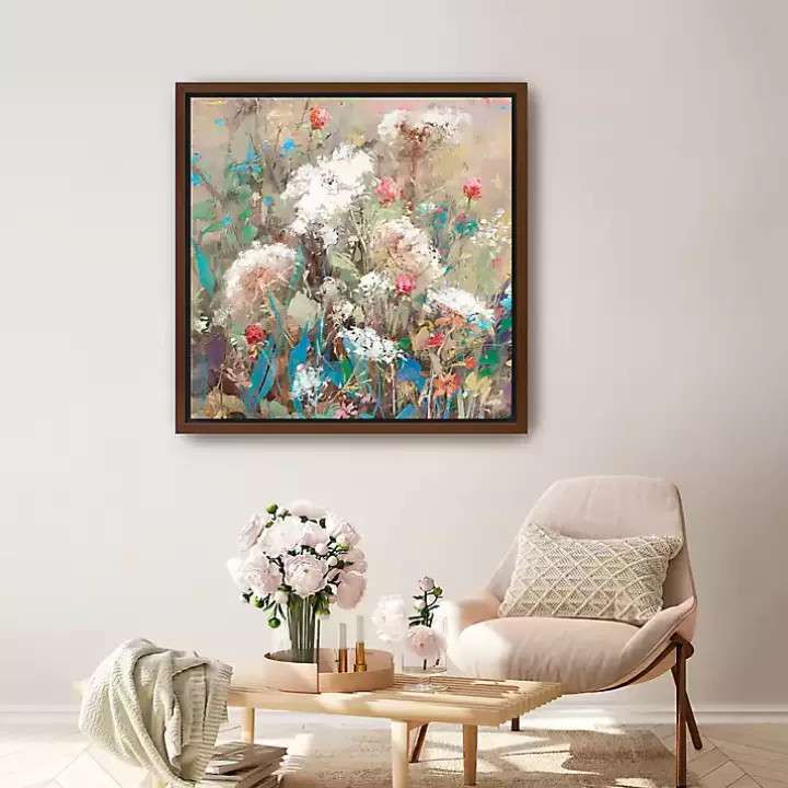 Hot Queen Ann's Garden Framed Canvas Art Print Framed Art