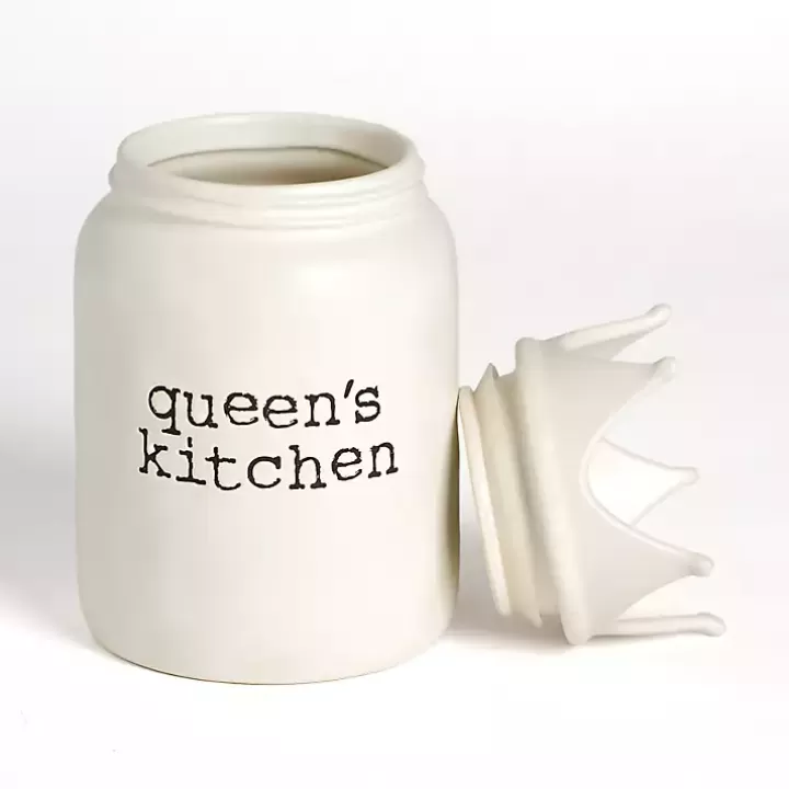 Store Queen's Kitchen Ceramic Canister Kitchen Storage