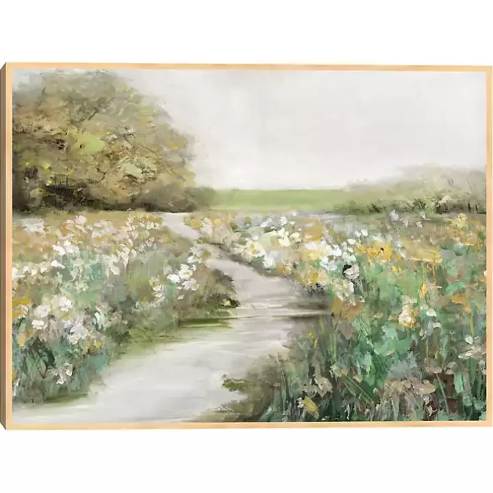 Best Quiet Meadow Framed Canvas Art Print Canvas Art