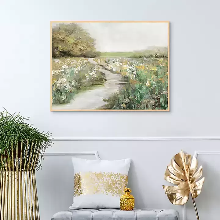 Best Quiet Meadow Framed Canvas Art Print Canvas Art