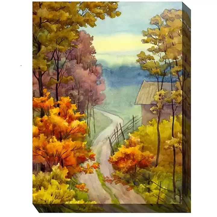 Sale Rambling Road Outdoor Canvas Art Print Outdoor Wall Decor