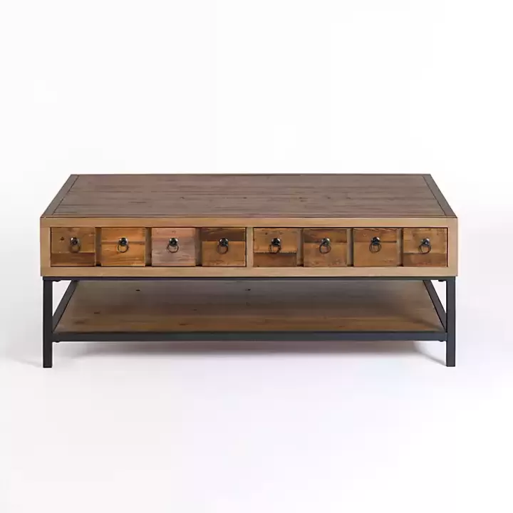 Sale Reclaimed Wood Keeping Drawers Coffee Table Coffee Tables