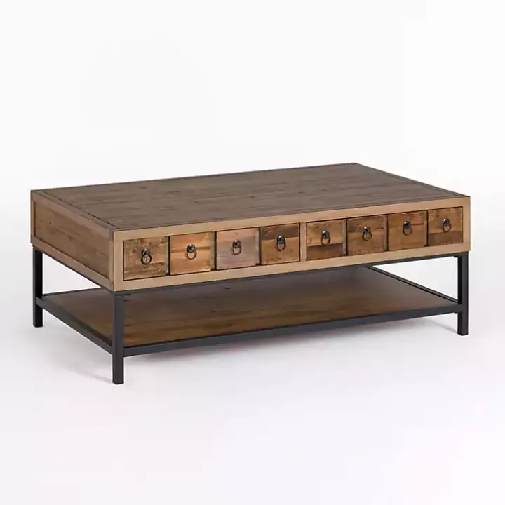 Sale Reclaimed Wood Keeping Drawers Coffee Table Coffee Tables